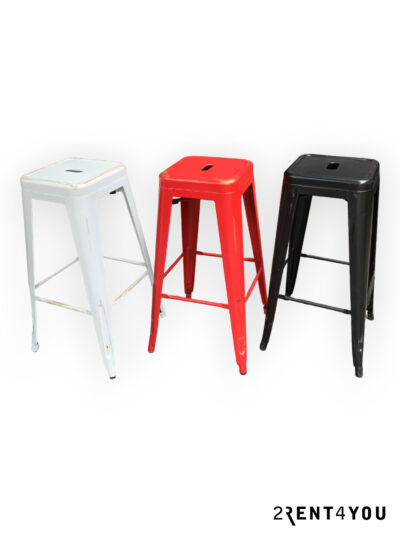 Barkruk Vintage Rood - Afbeelding 2