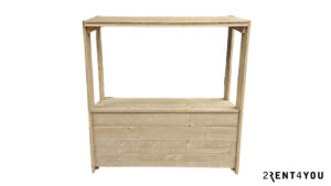 Steigerhout buffetkraam