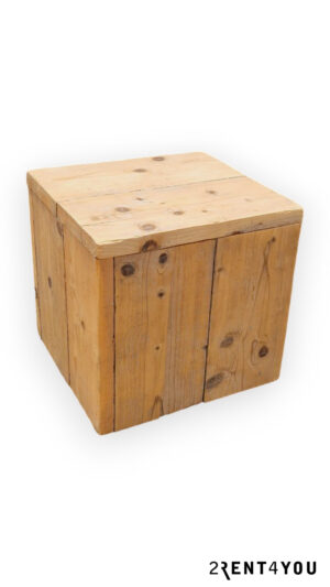 Tafeltje (kubus) steigerhout