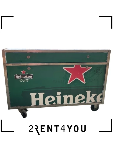 Mobiele tap met enkele tapkraan, spoelbak en tussenkoeler